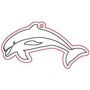 Fafigura Delfin Formă din lemn pentru artizanat, 5 bucăți - Obiect decorabil