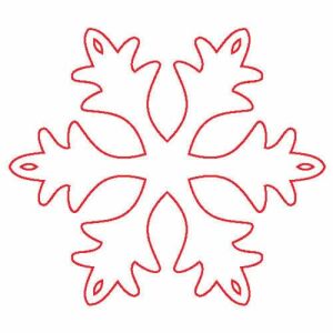 Fafigura Fulg de zăpadă Decupaj din lemn pentru meșteșuguri, 5 buc - Obiect decorabil