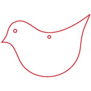 Fafigura ornament din lemn în formă de pasăre - Obiect decorabil