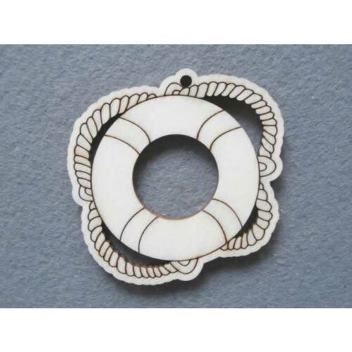 Fafigura fa mentőöv dekoráció, 5 db