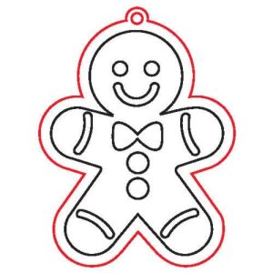 Fafigura, 5 db/csomag - mézeskalács 128