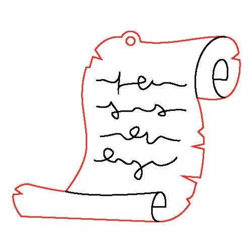 Fafigura, 5 db/csomag - pergamen 423