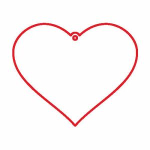 Fafigura ornament de artizanat din lemn în formă de inimă pentru Ziua Îndrăgostiților, 5 bucăți - Obiect decorabil