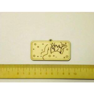 Fafigura, 5 db/csomag - táblácska 150 137645702 - Művészet & Hobbi