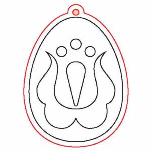 Fafigura, 5 db/csomag - tojás 47