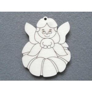 Fafigura tündér fa dekorációs forma, 5 db - Dekorációs kellék