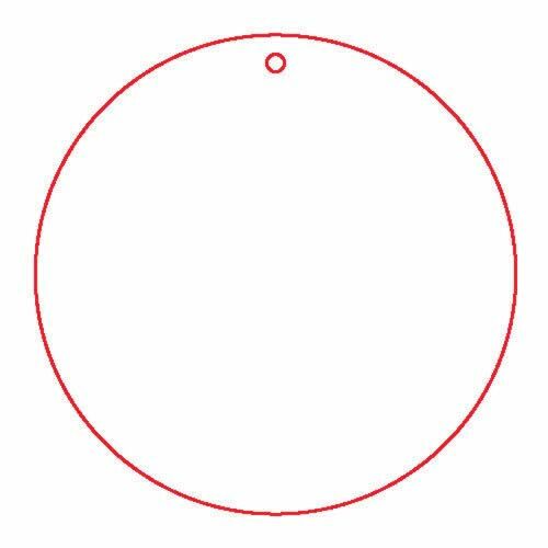 Fafigura fa kör fülbevaló alap, 6 db