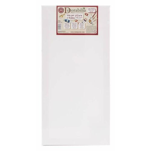 Decorabilia feszített vászon, 25x1.8x50 cm, üres fehér festővászon