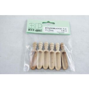 1000 apró Fűszerkanál 1-es set lingurițe pentru condimente, 6 bucăți, 13x55 mm - Obiect decorabil