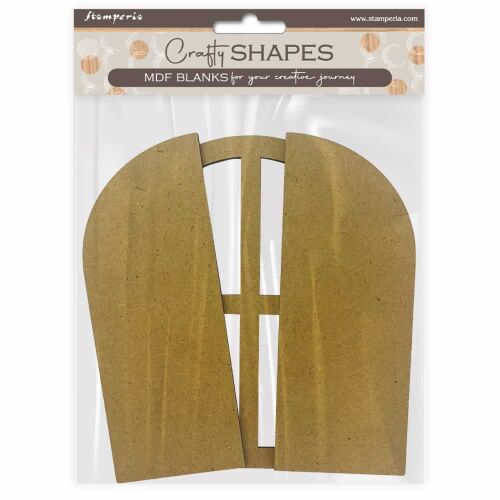 Stamperia Crafty Shapes MDF Golden Harmony Window DIY kézműves projektekhez