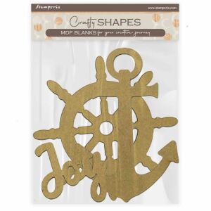 Stamperia Crafty Shapes MDF Ancora și Cârmă Ornamente - Obiect decorabil