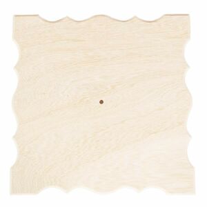 Cadran de ceas pătrat din lemn cu margini ondulate pentru proiecte DIY - Obiect decorabil