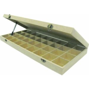 Teafilter tartó Organizator din lemn pentru pliculețe de ceai cu 36 de compartimente - Obiect decorabil