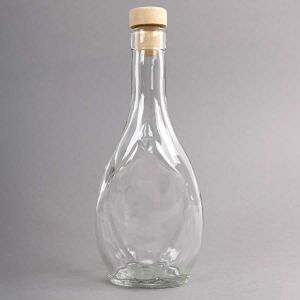 Sticlă de sticlă Ikon 250 ml cu dop de plută - Obiect decorabil