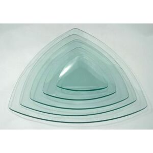 Üvegtál háromszög 29X29 cm-es