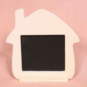 Tablă de scris cu cretă în formă de căsuță, 15 x 15,2 cm - Obiect decorabil