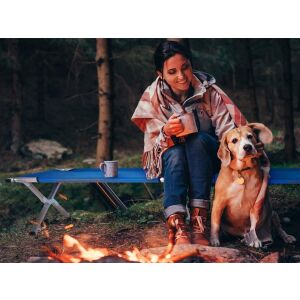 Összecsukható kempingágy tokkal, kék - 187x70x42cm 137647745 - Kempingágy