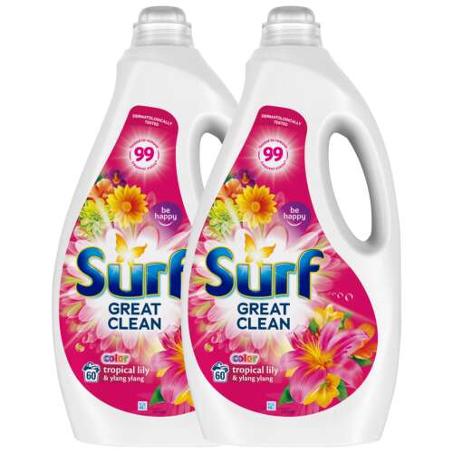 Surf Gel de spălare Tropical 120 de spălare 2x3L