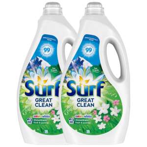 Surf Mountain Fresh & Jasmine Flüssigwaschmittel, 2x3L Packung - Waschgel
