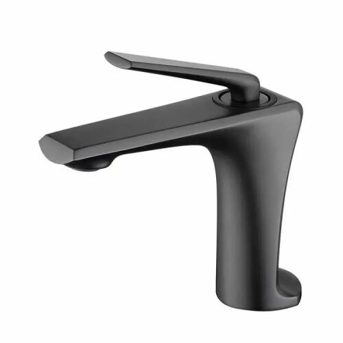 Alessandro Design satinierte graue Badarmatur auf weißem Hintergrund