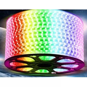 RGB LED лента, 5050, 220V, 1m, Декоративно осветление - Лампи и осветление