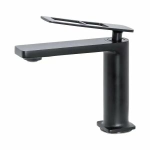 Waschtischarmatur, Sanitärmessing, Schwarz, 9707H 137652606 - Wasserhahn