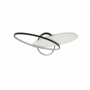 LED полилей с дистанционно управление LIGURIA 81W, 3 овала, студена/топла/неутрална светлина, димируем, черно-бял 137653432 - Лампи и осветление