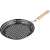 Lamart Grill serpenyő LT5032, 30 cm, fekete, fa nyéllel, hús, zöldség és egyéb ételek grillezéséhez