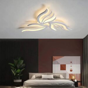 LED stropné svietidlo SAKURA s diaľkovým ovládaním, 3-okvetný dizajn, nastaviteľná teplota farieb, biela - Závesné lampy