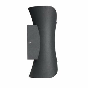 Aplica LED de Exterior Heba, 10W IP65, Metal, Negru 137654237 - Lămpi de perete pentru exterior