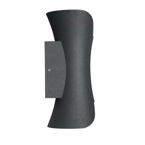 Kinkiet zewnętrzny LED Heba, 10 W, IP65, metalowy, czarny 137654237