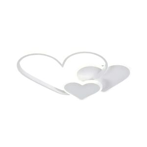 Żyrandol LED z pilotem AMI 50 W, 3 serca, światło zimne/ciepłe/neutralne, ściemnialny, biały 137654293 - Lampy i oświetlenie