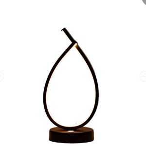 Moderne Genesis LED Tischleuchte mit schwarzem Metallrahmen und Acryldiffusor - Genesis