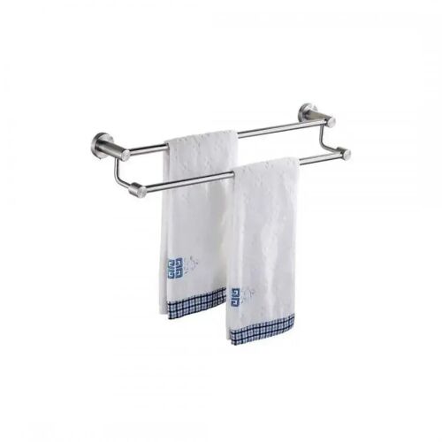 Ezüst GJ/013C dvojitý držiak na uteráky s uterákmi