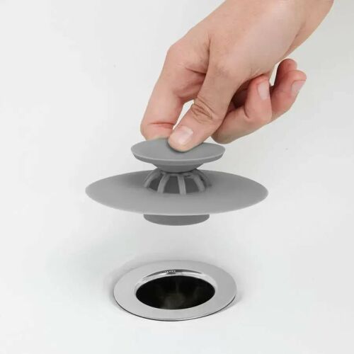 Waschbeckenstöpsel, Grau, Gummi, OD/AC1/GRÜN 137654731