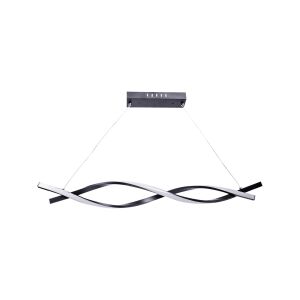 Závesný LED luster s diaľkovým ovládaním FLUX 80W, studené/teplé/neutrálne svetlo, stmievateľný, čierny, nastaviteľná výška 137655304 - Závesné lampy