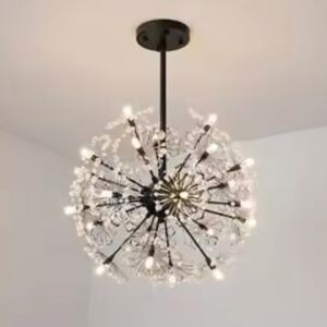 Krištáľový luster PETERHOF Elegance, 18x G4, priemer 49cm, 18XG4, čierny 137655330 - Lampy&osvetlenie