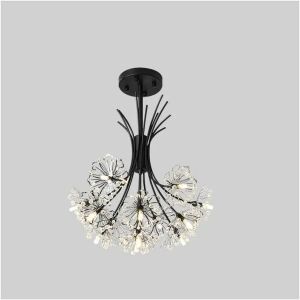 Krištáľový luster PETERHOF Eleganza, 13xG4, priemer 49 cm, čierny 137655572 - Lampy&osvetlenie