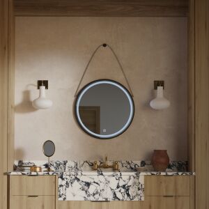 Runder LED-Spiegel, 60 cm, Basic Touch im Badezimmer - Spiegel