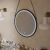 Nahaufnahme des Kerek LED-Spiegels, 60 cm, Basic Touch