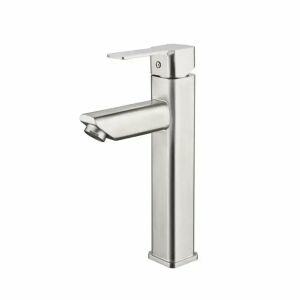 Alessandro Design SUS304 Edelstahl Waschtischarmatur, Seidenglanz - WC-Sitze, Duschkabine, Wasserhahn, Duschtür, Badezimmerschrank, Wäschekörbe und Brausegarnitur