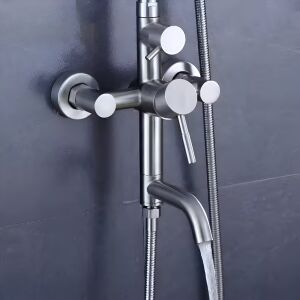 Sprchová batéria Zuhanyoszlop LY003 z nehrdzavejúcej ocele s tečúcou vodou - Sprchová súprava