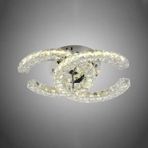 Кристален LED полилей SHIA 27W с дистанционно управление, хромирано покритие - Дом и градина