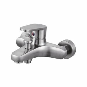 LY007 Waschtischarmatur, Einhebelmischer, Edelstahl - WC-Sitze, Duschkabine, Wasserhahn, Duschtür, Badezimmerschrank, Wäschekörbe und Brausegarnitur