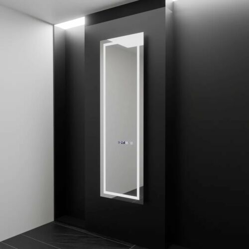 Giulia Marcello Dressing Couture LED Spiegel 45x140cm mit Radarsensor, Antibeschlag, Uhr und Thermometer
