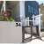 Kerámia házszám "34" fehér falon, fekete, 12cm