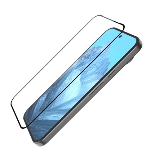 Szögletes nézet a Nillkin edzett üvegfóliáról Google Pixel 9 Pro XL készüléken - Nillkin