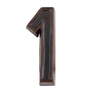 Barna kerámia házszám 1 - JKH