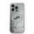 Karl Lagerfeld iPhone 16 Pro Max átlátszó tok csillámokkal és Karl Lagerfeld logóval, MagSafe