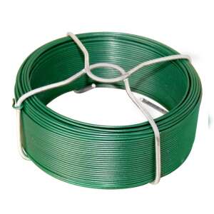 Zöld bevonatú dróthuzal tekercs, 2,4mm átmérő, 50m hosszúság - Kötőelem